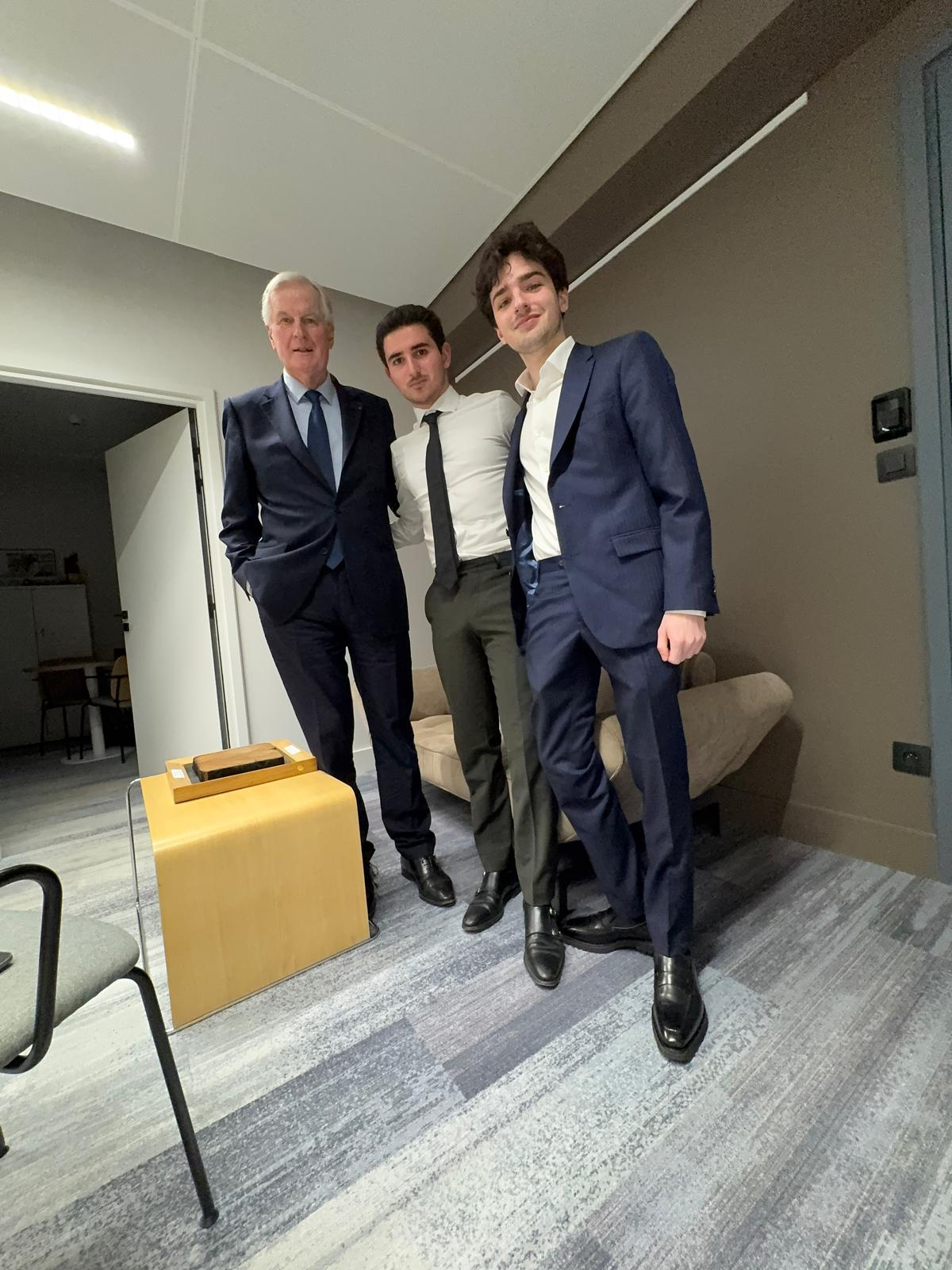Avec Michel Barnier